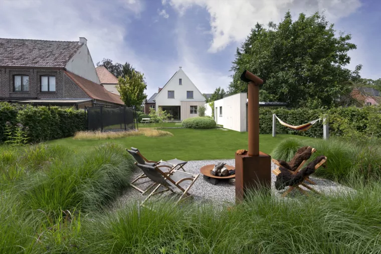 Grote stadstuin met haagmassieven te Merelbeke (4) - 